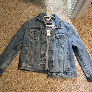 Brand new Abercrombie and Fitch denim jean jacket